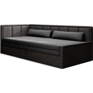 Tmavě šedá žinylková rozkládací/s úložným prostorem pohovka 214 cm Fulgeo – ELTAP obraz