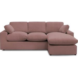 Růžová manšestrová rohová pohovka Belair – Bobochic Paris obraz