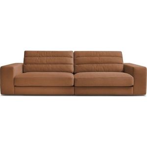 Oranžová sametová pohovka 276 cm Sierra – Bobochic Paris obraz