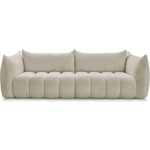 Béžová pohovka z textilie bouclé 286 cm Azra – Bobochic Paris obraz