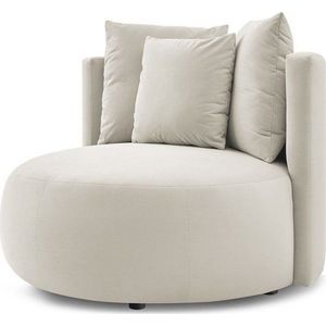 Béžové sametové křeslo Cesar – Bobochic Paris obraz