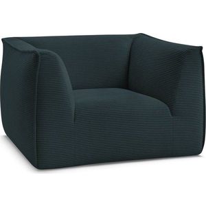 Tmavě modré manšestrové křeslo Giorgia – Bobochic Paris obraz