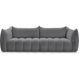 Šedá pohovka z textilie bouclé 286 cm Azra – Bobochic Paris obraz