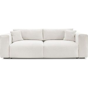 Bílá rozkládací/s úložným prostorem pohovka 265 cm Ezechiel – Bobochic Paris obraz