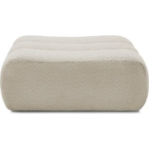 Béžová podnožka z textilie bouclé Azra – Bobochic Paris obraz