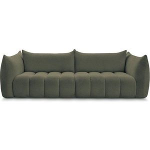 Zelená pohovka z textilie bouclé 286 cm Azra – Bobochic Paris obraz