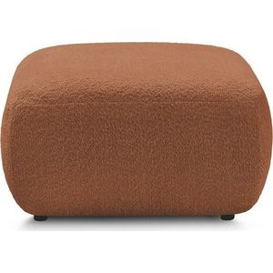 Oranžová podnožka z textilie bouclé Montaigne – Bobochic Paris obraz