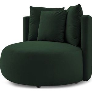 Tmavě zelené sametové křeslo Cesar – Bobochic Paris obraz