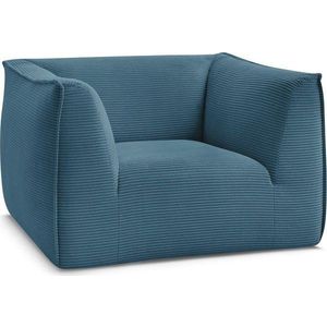 Modré manšestrové křeslo Giorgia – Bobochic Paris obraz