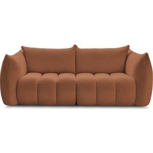 Oranžová pohovka z textilie bouclé 234 cm Azra – Bobochic Paris obraz