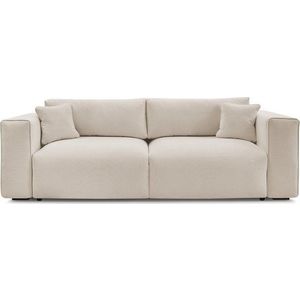 Béžová rozkládací/s úložným prostorem pohovka 265 cm Ezechiel – Bobochic Paris obraz