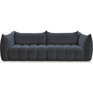 Tmavě modrá pohovka z textilie bouclé 286 cm Azra – Bobochic Paris obraz