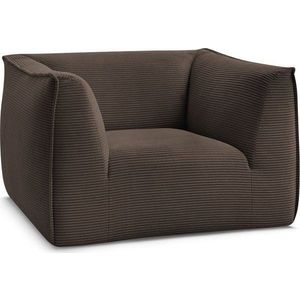 Hnědé manšestrové křeslo Giorgia – Bobochic Paris obraz