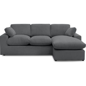 Tmavě šedá manšestrová rohová pohovka Belair – Bobochic Paris obraz