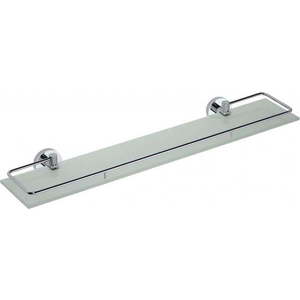 Mosazná koupelnová police ve stříbrné barvě Sapho X-Round, šířka 60 cm obraz