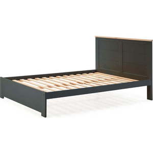 Antracitová dvoulůžková postel 140x190 cm Akira – Marckeric obraz