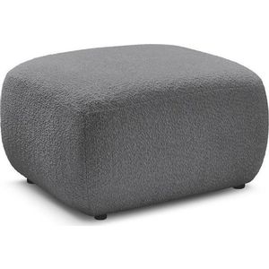 Šedá podnožka z textilie bouclé Montaigne – Bobochic Paris obraz