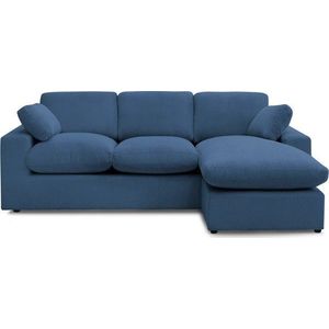 Modrá manšestrová rohová pohovka Belair – Bobochic Paris obraz