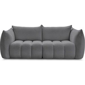 Šedá pohovka z textilie bouclé 234 cm Azra – Bobochic Paris obraz