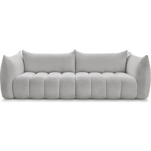 Světle šedá pohovka z textilie bouclé 286 cm Azra – Bobochic Paris obraz