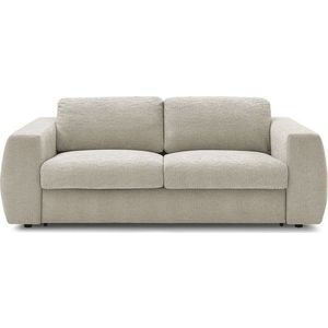 Béžová žinylková pohovka na každodenní spaní/rozkládací 240 cm Hugo – Bobochic Paris obraz