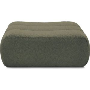 Zelená podnožka z textilie bouclé Azra – Bobochic Paris obraz