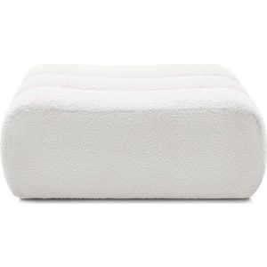 Bílá podnožka z textilie bouclé Azra – Bobochic Paris obraz