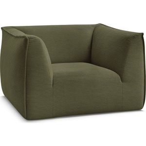 Zelené manšestrové křeslo Giorgia – Bobochic Paris obraz