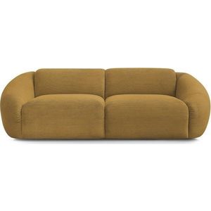 Manšestrová pohovka v hořčicové barvě 250 cm Tina – Bobochic Paris obraz