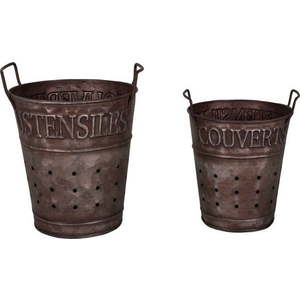 Kovové stojany na kuchyňské náčiní 2 ks – Antic Line obraz