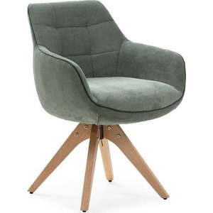 Zelená čalouněná jídelní křesla v sadě 2 ks s područkami Donatelo – Marckeric obraz