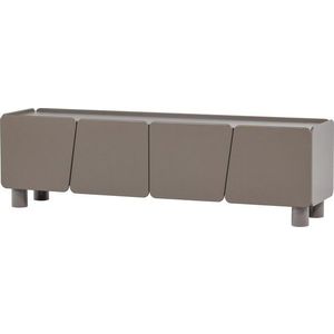 Hnědý TV stolek z borovicového dřeva 200x58x45 cm Root – WOOOD obraz