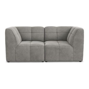 Šedá sametová pohovka 180 cm Aloha – Makamii obraz