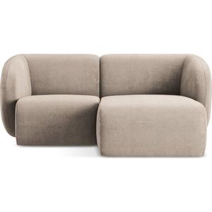 Světle hnědá žinylková rohová pohovka (pravý roh/s lenoškou) Lani – Makamii obraz