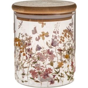 Skleněná dóza na potraviny Flowers – Dakls obraz
