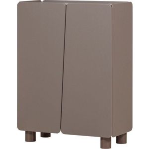 Hnědá skříňka z borovicového dřeva 100x135x45 cm Root – WOOOD obraz