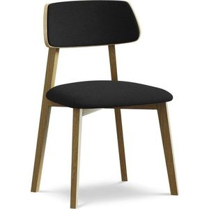Černá jídelní židle z masivního dřeva Niu – Makamii obraz
