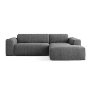 Šedá rohová pohovka (pravý roh/s lenoškou) Keli – Makamii obraz