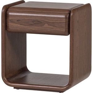 Noční stolek s poličkami v tmavě přírodní barvě Elura – WOOOD obraz