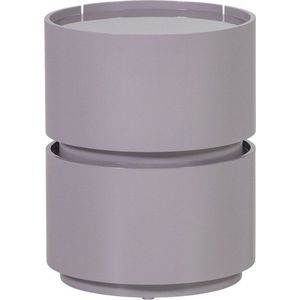 Světle šedý lesklý noční stolek Lunex – WOOOD obraz