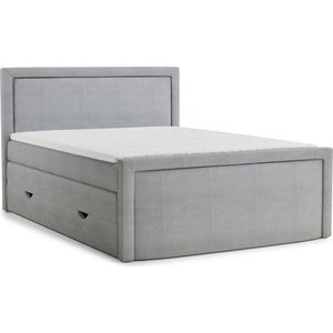 Šedá boxspring postel s úložným prostorem 180x200 cm Fresco – Maison de Rêve obraz