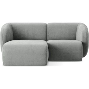 Šedá žinylková rohová pohovka (levý roh/s lenoškou) Lani – Makamii obraz