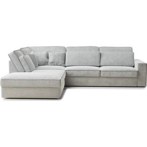 Světle šedá žinylková rohová pohovka (levý roh/do L) Kirou – Maison de Rêve obraz