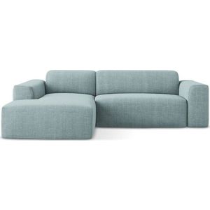 Modrá rohová pohovka (levý roh/s lenoškou) Keli – Makamii obraz