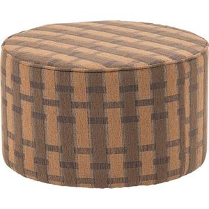 Růžový/hnědý žinylkový taburet Sarli – WOOOD obraz