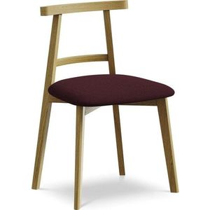 Vínová jídelní židle z masivního dřeva Ohelo – Makamii obraz