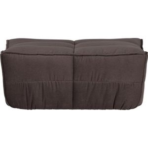 Hnědá čalouněná sametová podnožka Cluster – vtwonen obraz