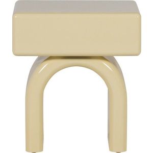 Světle žlutý lesklý noční stolek Zorel – WOOOD obraz