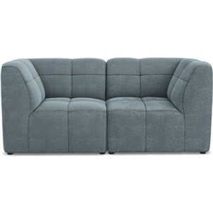 Modrá pohovka z textilie bouclé 180 cm Aloha – Makamii obraz