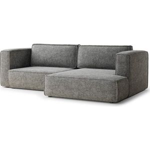 Šedá žinylková rozkládací/s úložným prostorem rohová pohovka (pravý roh/s lenoškou) Velto – Maison de Rêve obraz